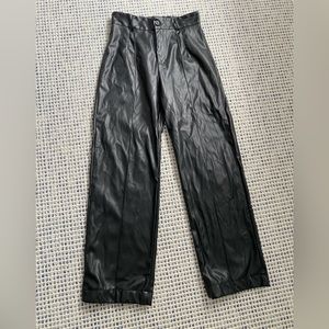 Black pants faux Leather